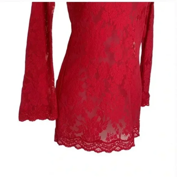 Victoria's‎ Secret Sheer Lace Babydoll Negligee Size Small
